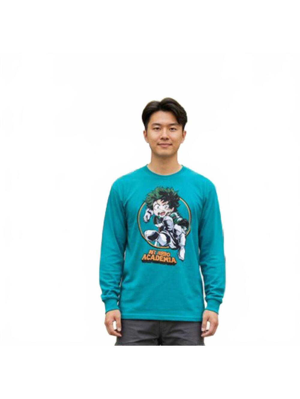 T-Shirt / My Hero Academia / Long Sleeve Teal / Funmation / New / Large
